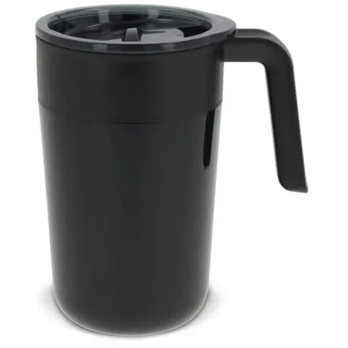 Dubbelwandige koffie mok Zwart 400 ml
