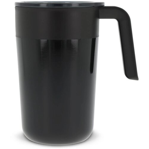 Dubbelwandige koffie mok Zwart 400 ml