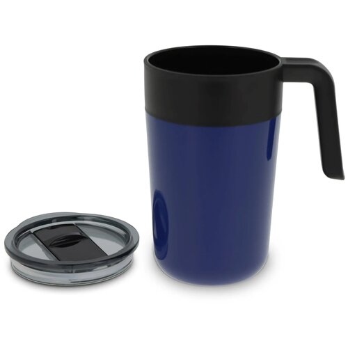 Dubbelwandige koffie mok Blauw 400 ml