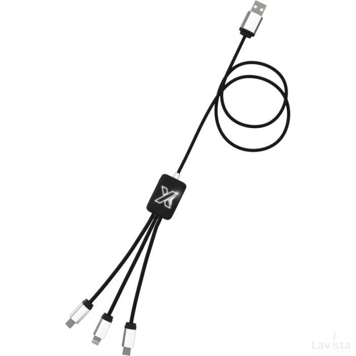 SCX.design C17 eenvoudig te gebruiken oplichtende kabel Zwart, Wit Zwart/Wit