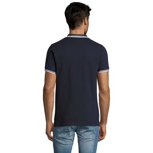 Pasadena heren polo 200g Pasadena men franse marine / wit