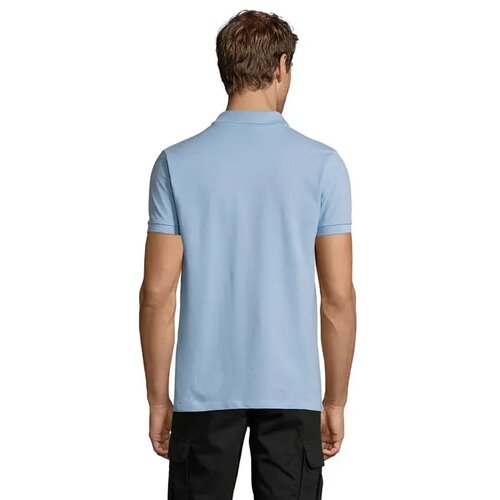 Perfect heren polo 180g Perfect men sky blue