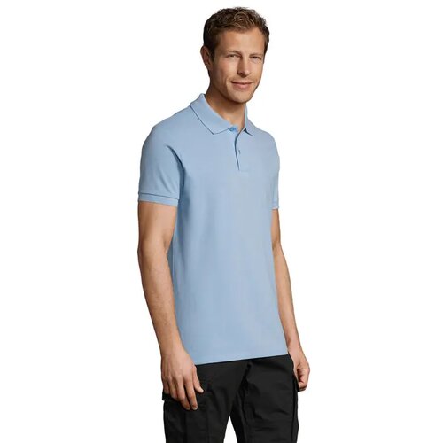 Perfect heren polo 180g Perfect men sky blue