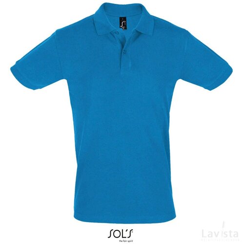 Perfect heren polo 180g Perfect men aqua