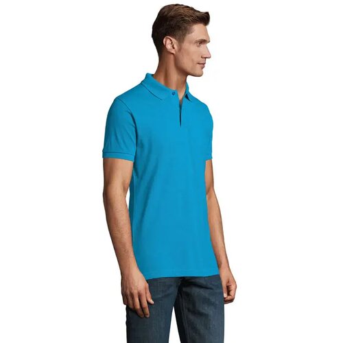 Perfect heren polo 180g Perfect men aqua
