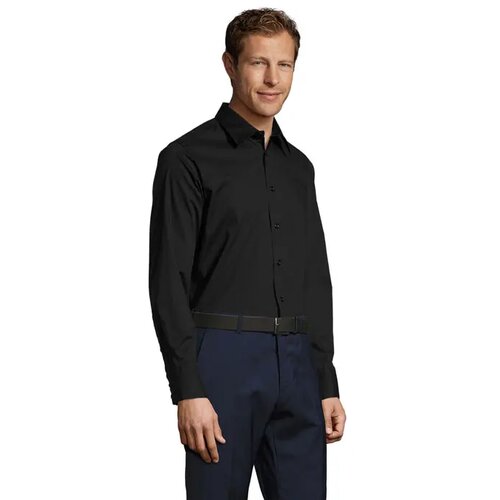Brighton heren shirt 140g Brighton zwart