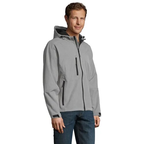 Replay heren softshell jas Replay men grijs melange