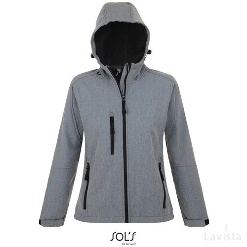 Replay dames softshell jas Replay women grijs melange