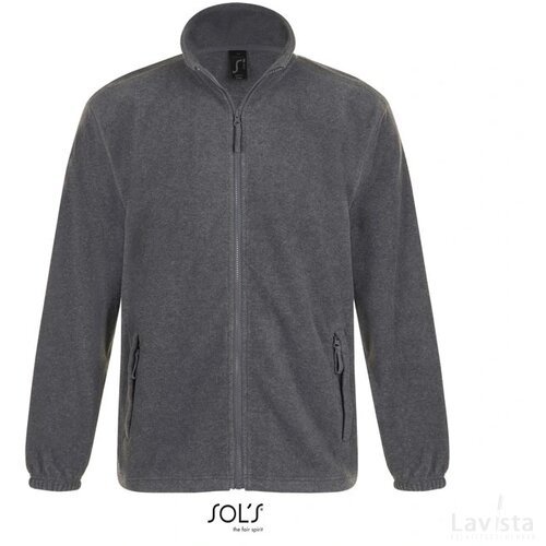 North heren fleece 300g North grijs melange