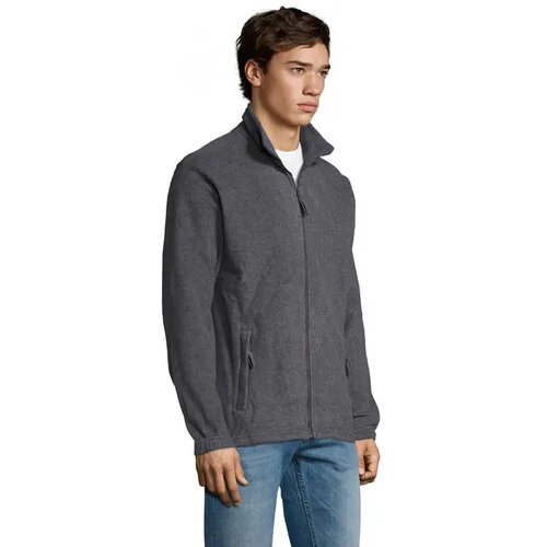 North heren fleece 300g North grijs melange