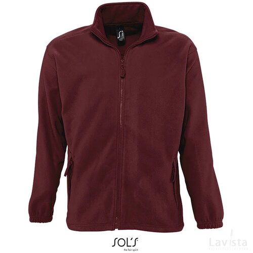 North heren fleece 300g North burgundy