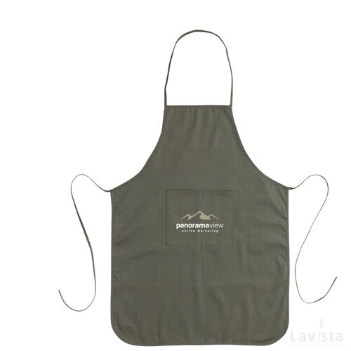Apron Recycled Cotton (170 G/M²) Schort Olijfgroen