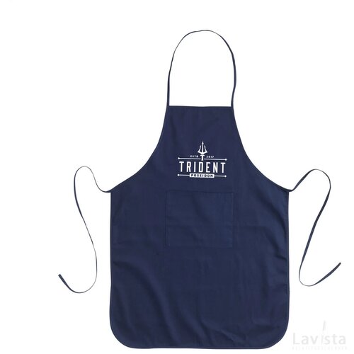 Apron Recycled Cotton (170 G/M²) Schort Blauw