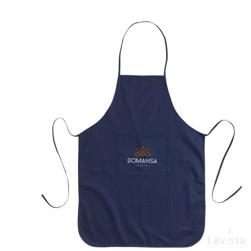 Apron Recycled Cotton (170 G/M²) Schort Blauw