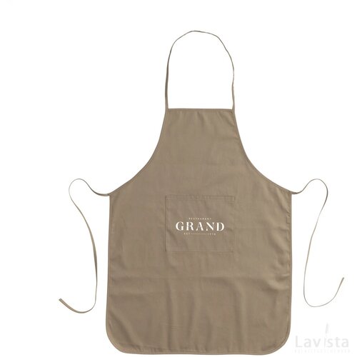 Apron Recycled Cotton (170 G/M²) Schort Bruin
