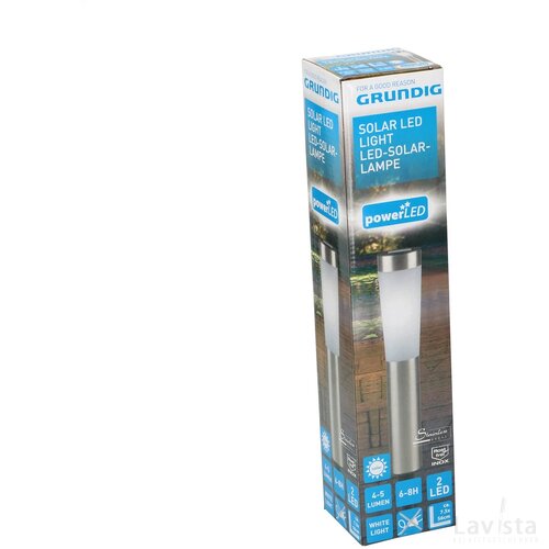 Grundig Solar Led-Lamp Zilver