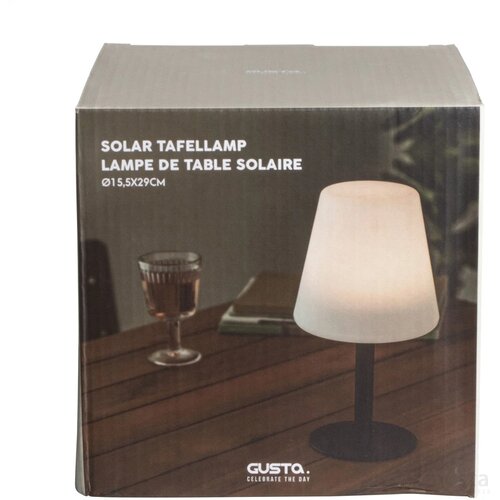 Gusta Solar Tafellamp Wit