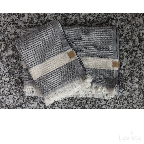 Oxious Elegance Bathroom Towel Badhanddoek Zwart