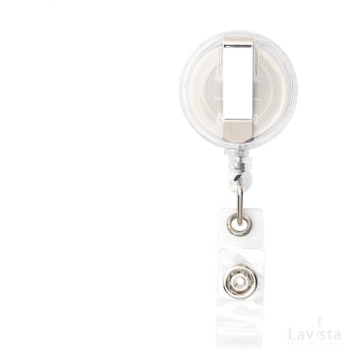 Badgeclip Badgehouder Transparant Wit