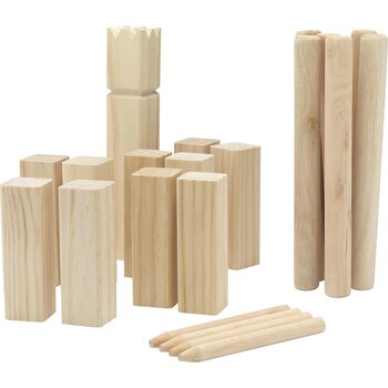 Kingdom Kubb Outdoor Game Spel Hout