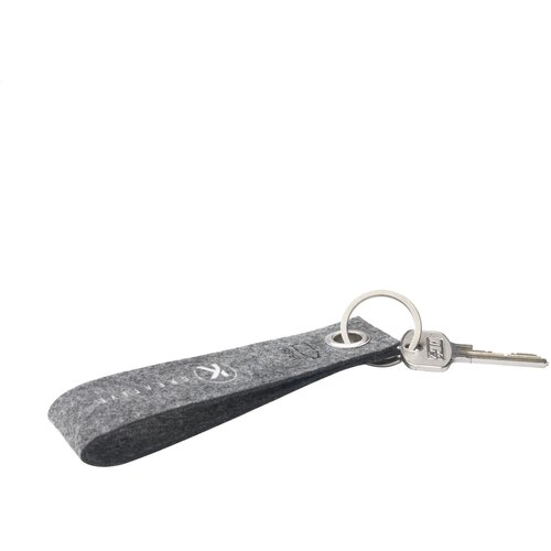 Rpet Felt Keyring Sleutelhanger Grijs