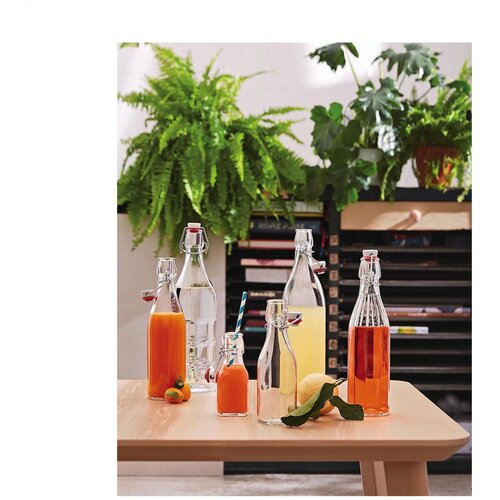 Vidrio glazen beugelfles 1000 ml