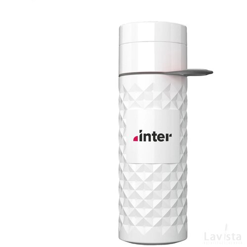 Join The Pipe waterfles met diamantpatroon (500 ml) Grijs