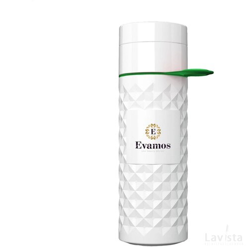 Join The Pipe waterfles met diamantpatroon (500 ml) Groen