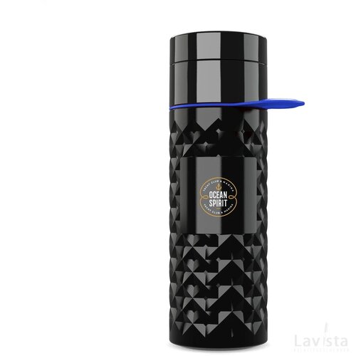 Join The Pipe Nairobi Ring Bottle Black 500Ml Waterfles Zwart/Donkerblauw
