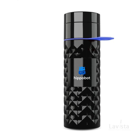 Join The Pipe Nairobi Ring Bottle Black 500Ml Waterfles Zwart/Blauw