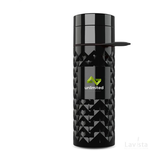 Join The Pipe Nairobi Ring Bottle Black 500Ml Waterfles Zwart/Zwart