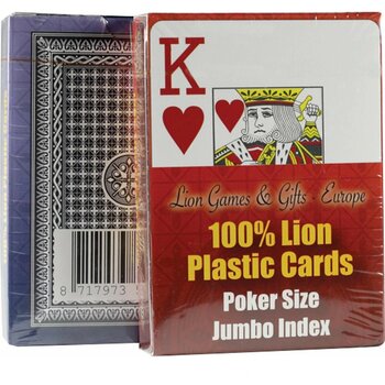 Lion Cards Speelkaarten 100% plastic enkel
