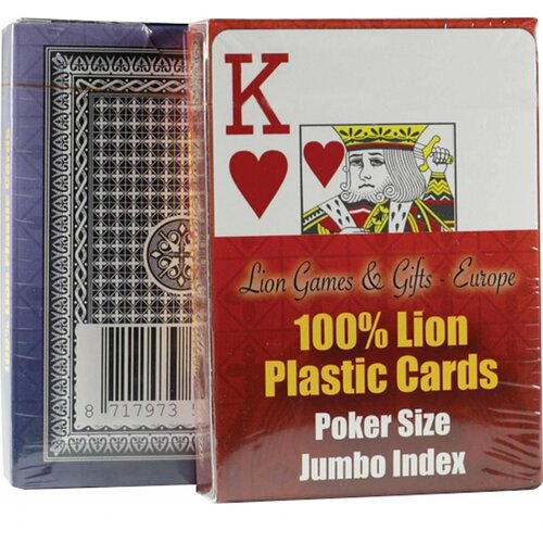 Lion Cards Speelkaarten 100% plastic enkel