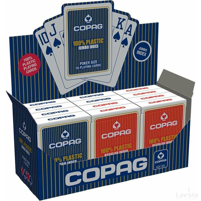 Copag Plastic Pokerkaarten - Jumbo Index - Display