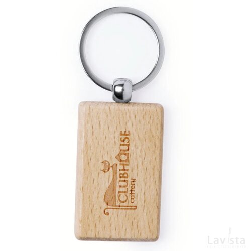 Pelton Sleutelhanger, Rechthoek Natuurlijk