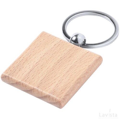 Pelton Sleutelhanger, Vierkant Natuurlijk