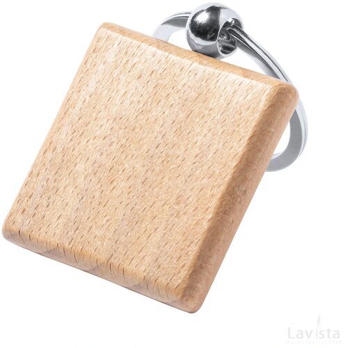 Pelton Sleutelhanger, Vierkant Natuurlijk