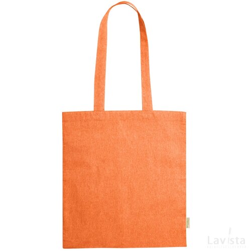 Graket Katoenen Boodschappentas Oranje
