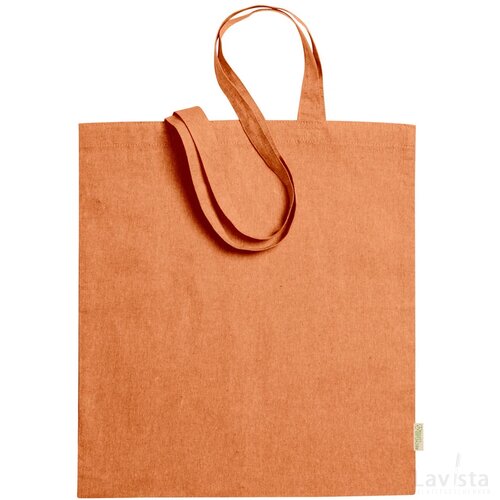 Graket Katoenen Boodschappentas Oranje