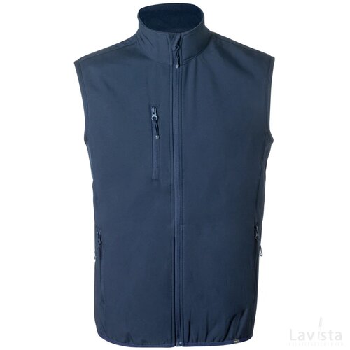Jandro Rpet Softshell Vest Donker Blauw