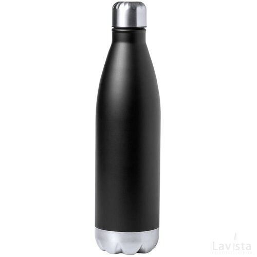 Willy Koperen Geïsoleerde Thermos Fles Zwart