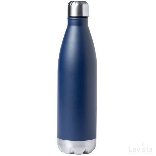 Willy Koperen Geïsoleerde Thermos Fles Donker Blauw