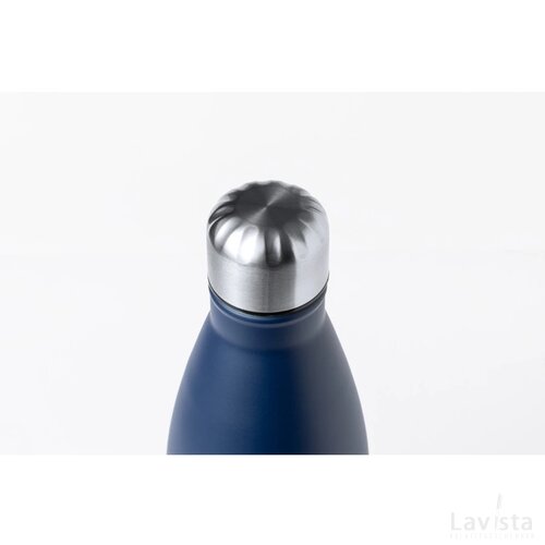 Willy Koperen Geïsoleerde Thermos Fles Donker Blauw