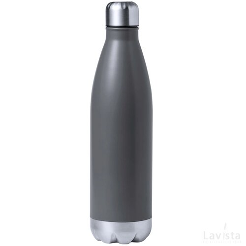 Willy Koperen Geïsoleerde Thermos Fles Grijs