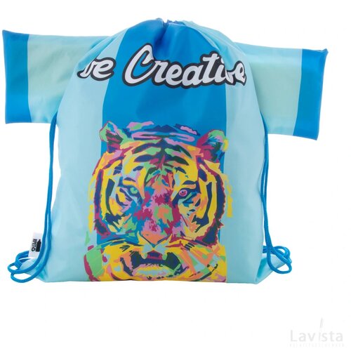 Creadraw T Rpet Custom Made Trekkoord Tas Blauw