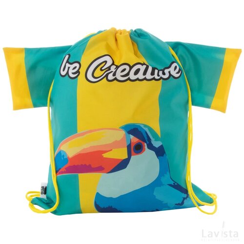 Creadraw T Rpet Custom Made Trekkoord Tas Geel