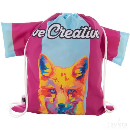 Creadraw T Rpet Custom Made Trekkoord Tas Wit