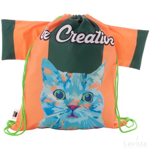 Creadraw T Rpet Custom Made Trekkoord Tas Groen