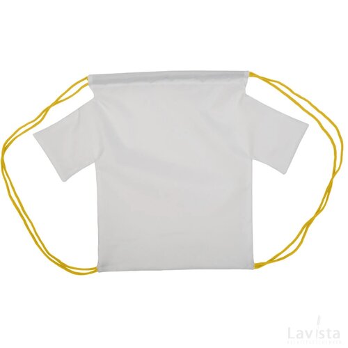 Creadraw T Custom Made Trekkoord Tas Geel