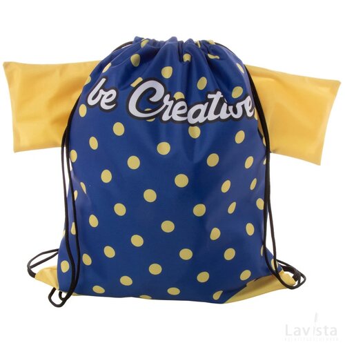 Creadraw T Custom Made Trekkoord Tas Zwart